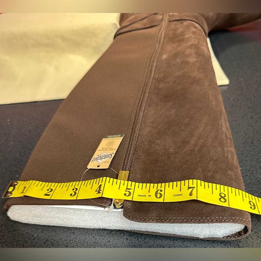 Vince Camuto NWT & Box Brownie Oiled Suede & Elastic/Textile Women’s Sz 10W XC - Picture 10 of 15